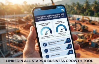 CDD LinkedIn All-Stars and Business Growth Tool on a smartphone screen